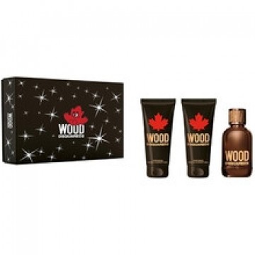 Dsquared2 Wood pour Homme Gift set EDT 100 ml, shower gel 100 ml and After Shave Balsam 100 ml