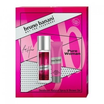 Bruno Banani Pure Woman Gift set Deodorant 75 ml and shower gel 50 ml