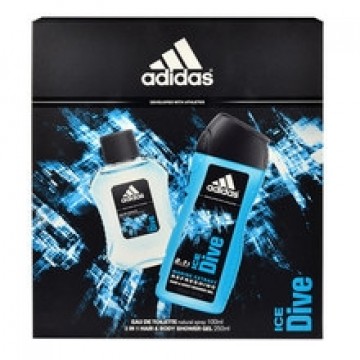 Adidas Ice Dive Gift Set EDT 100 ml shower gel Ice Dive 250 ml