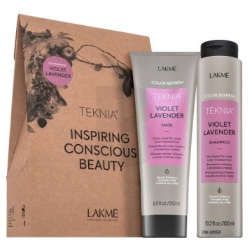 Lakmé Teknia Color Refresh Violet Lavender Pack shampoo + mask for hair with violet shades 300 ml + 250 ml