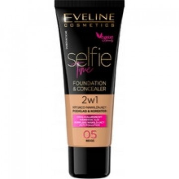 Eveline Selfie Time 2in1 Foundation & Concealer долговременный макияж 2в1 06 Honey 30 мл