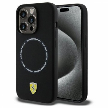 Ferrari FEHMP15XSBAK iPhone 15 Pro Max 6.7" czarny|black hardcase Printed Ring MagSafe