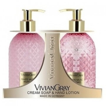 Vivian Gray White Musc & Ananas Cream Soap & Hand Lotion Set