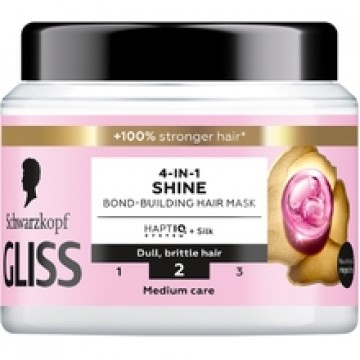 Schwarzkopf Professional Gliss Shine 4-in-1 Hair Mask - Maska pro matné a lámavé vlasy