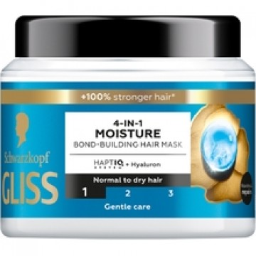 Schwarzkopf Professional Gliss Moisture 4-in-1 Hair Mask - Hydratační maska pro normální a suché vlasy