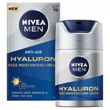 Nivea Men Hyaluron Face Moisturizing Cream SPF 15 - Moisturizing anti-wrinkle cream