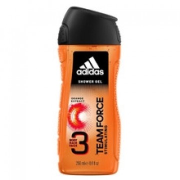 Adidas Team Force Shower Gel Body Hair Face - 3 in 1 shower gel for men