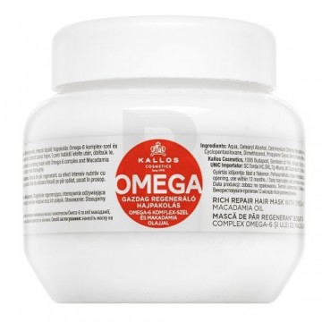 Kallos Omega Rich Repair Hair Mask укрепляющая маска для ломких волос 275 мл