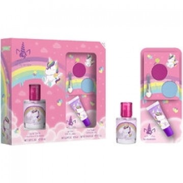 Fragrances For Children Eau My Unicorn Gift set EDT 30 ml, lip gloss and eyeshadow