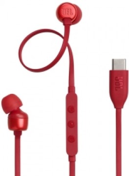 Austiņas JBL Tune 310C USB-C Red