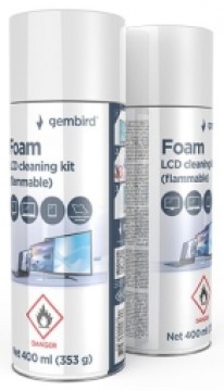 Tīrīšanas komplekts Gembird Foam LCD Cleaning Kit 400 ml