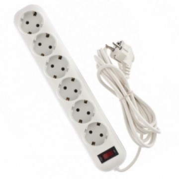 Bellight Extension cord with 6 sockets 5m