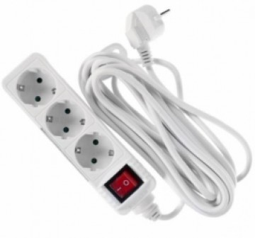 Bellight Extension cord with 3 sockets 3m