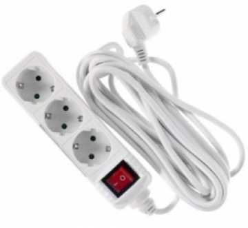 Bellight Extension cord with 3 sockets 1.5m