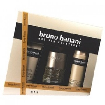 Bruno Banani Man Gift Set EDT 50 ml, Bruno Banani Man shower gel 50 ml and Bruno Banani Man deospray 50 ml