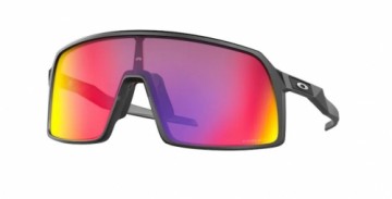 Sporta saulesbrilles Oakley Sutro melnas ar Prizm Road violetām/dzeltenām lēcām (gab.)