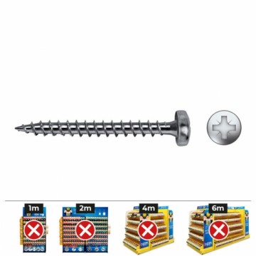 Box of screws CELO VLOX B Galvanised Ø 3,5 x 10 mm Full roll (1000 Unidades)