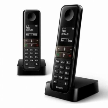 Bezvadu Tālrunis Philips D4702B/34 1,8" DECT Balts Melns