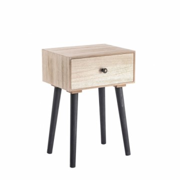 Nightstand Vinthera Moa Steel Natural 35 x 26 x 50 cm