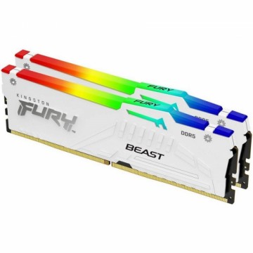 Kingston Technology FURY Beast 32GB 6000MT/s DDR5 CL36 DIMM (Kit of 2) White RGB EXPO