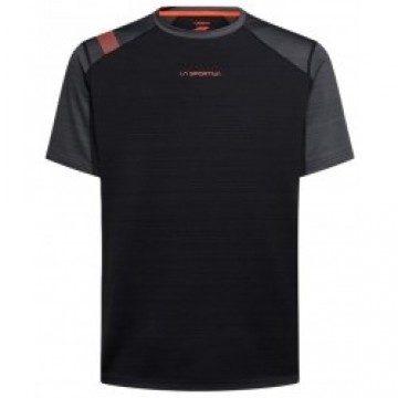 La Sportiva Krekls SUNFIRE T-Shirt M S Black/Cherry Tomato