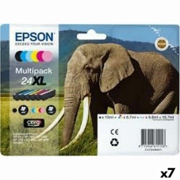 Картридж с оригинальными чернилами Epson Черный/Голубой/Розовый/Желтый (7 штук) (6 штук)