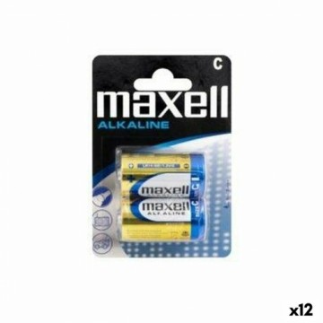 Щелочные батарейки Maxell LR14 (12 штук)