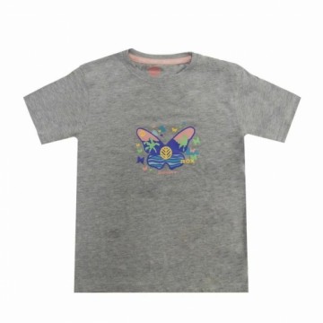 Child's Short Sleeve T-Shirt Rox Butterfly Light grey