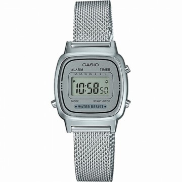 Unisex Pulkstenis Casio LA670WEM-7EF Melns Sudrabains (Ø 25 mm)