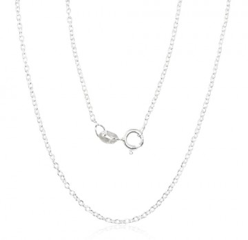 Silver chain Anchor round 1,1 mm #2400086, Silver 925°, length: 38 cm, 2 gr.