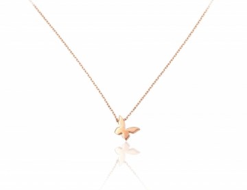 Gold necklace #1500045(Au-R), Red Gold 585°, length: 42 cm, 1.34 gr.