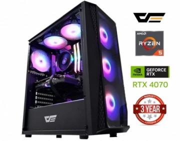 Mdata Gaming Ryzen 5 5600X 64GB 1TB SSD 1TB HDD RTX 4070 Windows 11 Pro