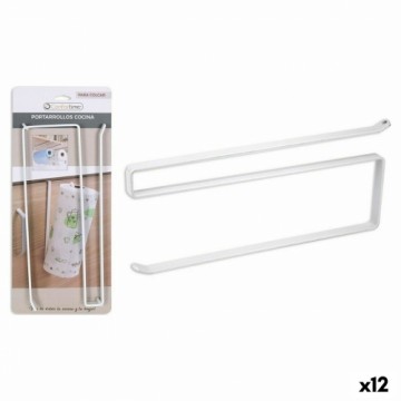 Kitchen Paper holder Confortime White Metal 26 x 10 x 1,3 cm (12 Units)