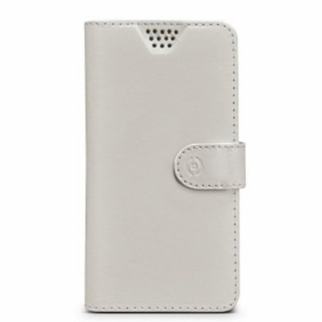 Mobile cover Celly WALLYUNIMWH White Universal