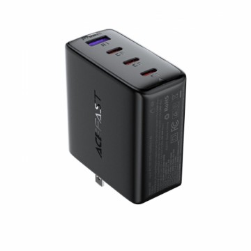 Acefast A96 PD100W GaN Charger (3 x USB-C + 1x USB-A) with US Plug - Black