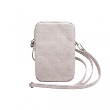 Guess PU 4G Triangle Logo Wallet Phone Bag Zipper Pink (Damaged Package)