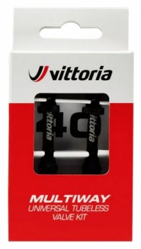 Bezkameru ventilis Vittoria Multiway alloy black 80mm 2gab.