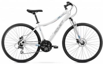 Velosipēds Romet Orkan 1 D 2024 white-blue-15" / S