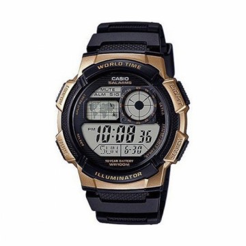 Мужские часы Casio WORLD TIME ILLUMINATOR - 5 ALARMS, 10 YEAR BATTERY Чёрный (Ø 43 mm) (Ø 45 mm) (Ø 40 mm)