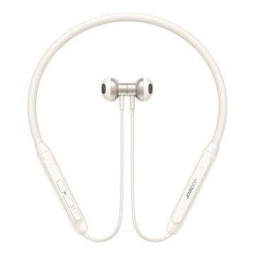 Joyroom JR-D8 wireless neckband headphones (cream white)