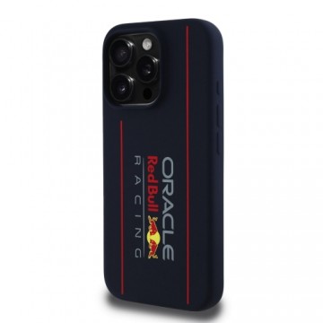 Red Bull Silicone Vertical Logo MagSafe Case for iPhone 16 Pro Navy