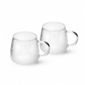 Tea mugs 2 pcs / 400 ml (heat-resistant glass)