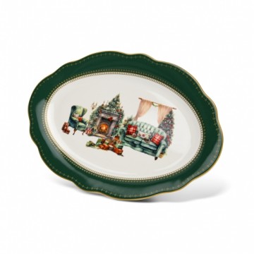 Fissman Ovāls trauks CHRISTMAS EVE 35x25 cm (porcelāns)