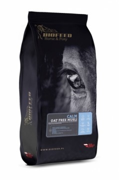 BIOFEED Horse&Pony Calm Musli oat free with CBD - feed mixture for horses with hyperactivity - 20kg