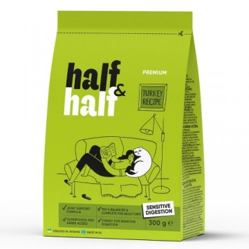 Half&Half sausā barība kaķiem - Sensitive 300 g