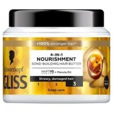 Gliss Nourishment 4-in-1 Hair Butter - Vyživující maska pro roztřepené a poškozené vlasy