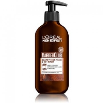 L'oreal Professionnel Paris Barber Club Gel 3in1 (Beard, Face & Hair Wash) 200ml