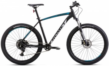 Bicycle Romet Rambler R7.3 CS 2024 black-turquoise-silver-20" / L