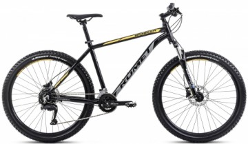 Bicycle Romet Rambler R7.2 CS 2024 black-grey-yellow-21" / XL