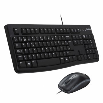 Klaviatūra un Pele Logitech MK120 Melns Spāņu Qwerty